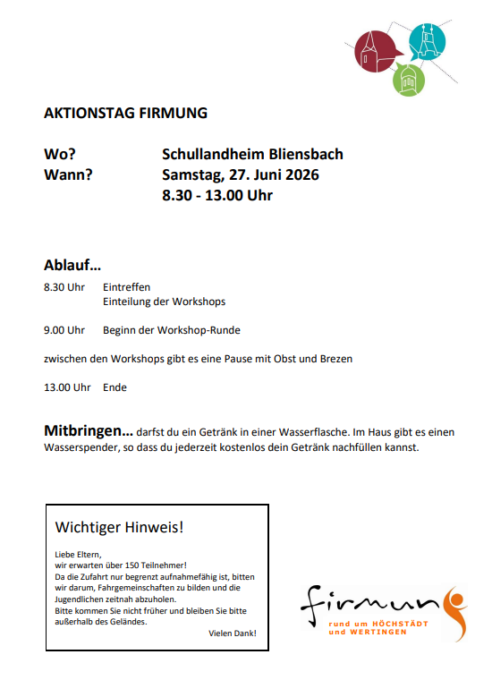 Aktionstag Firmung