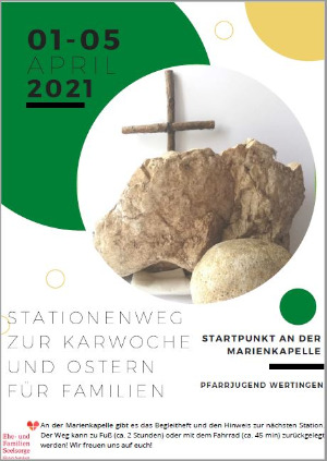 Plakat Osterweg Vorlage